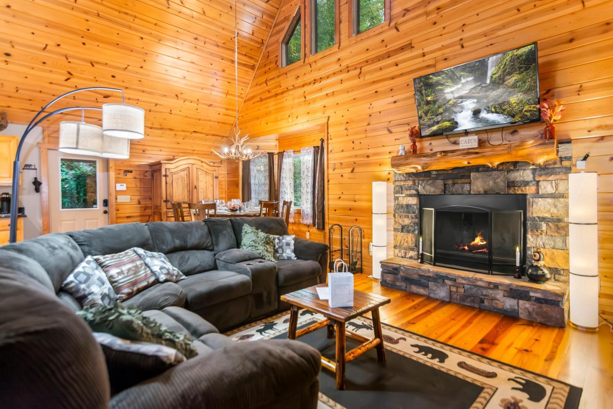 Amazing Creek View Cabin W/ Hot Tub, Firepit & Pool Table Ellijay Exterior foto